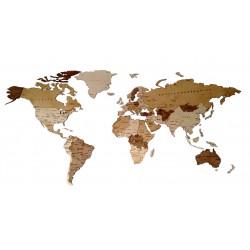 Weltkarte 3 Schichten Ländernamen