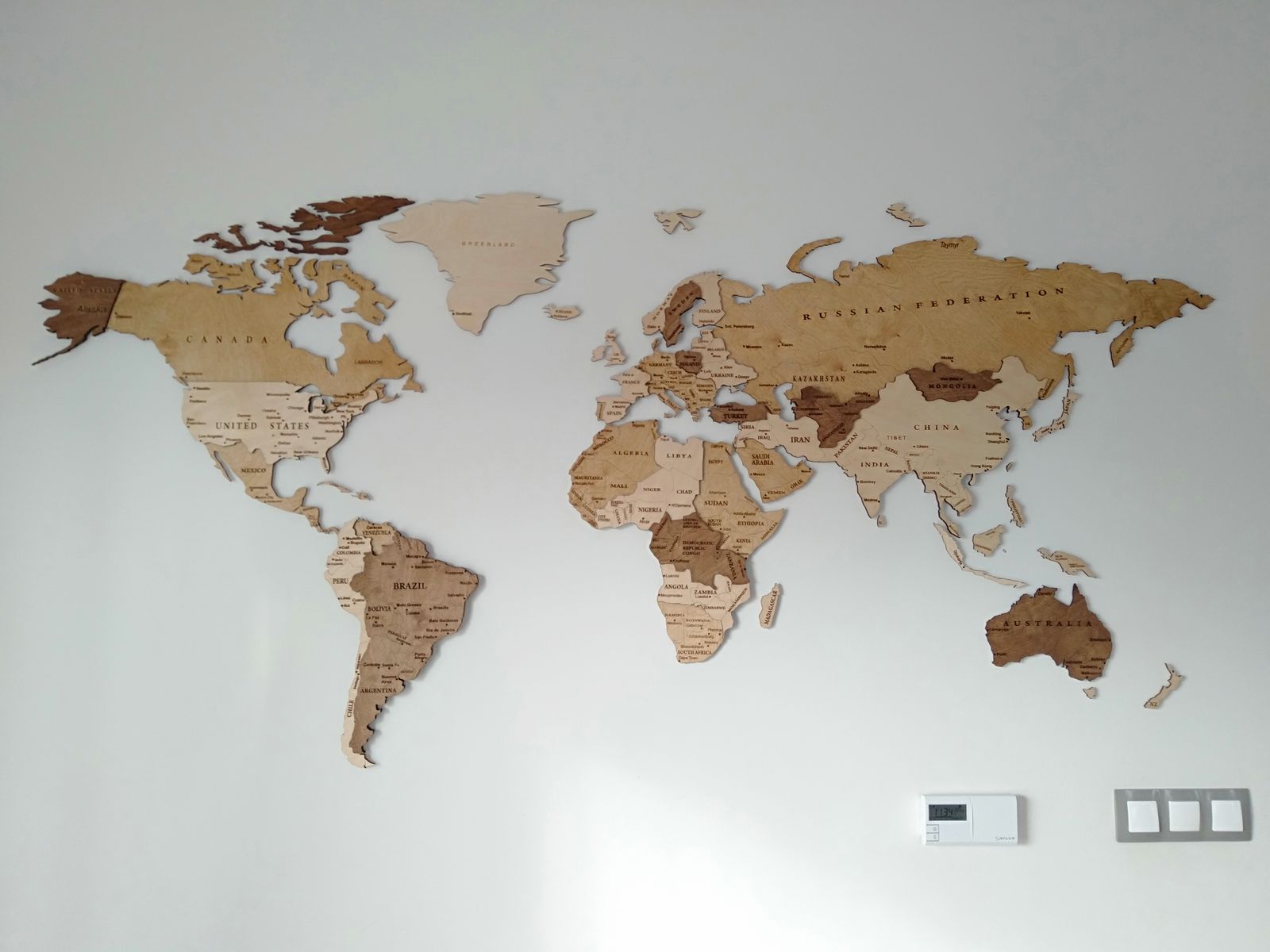 Mapa świata 3 warstwy.